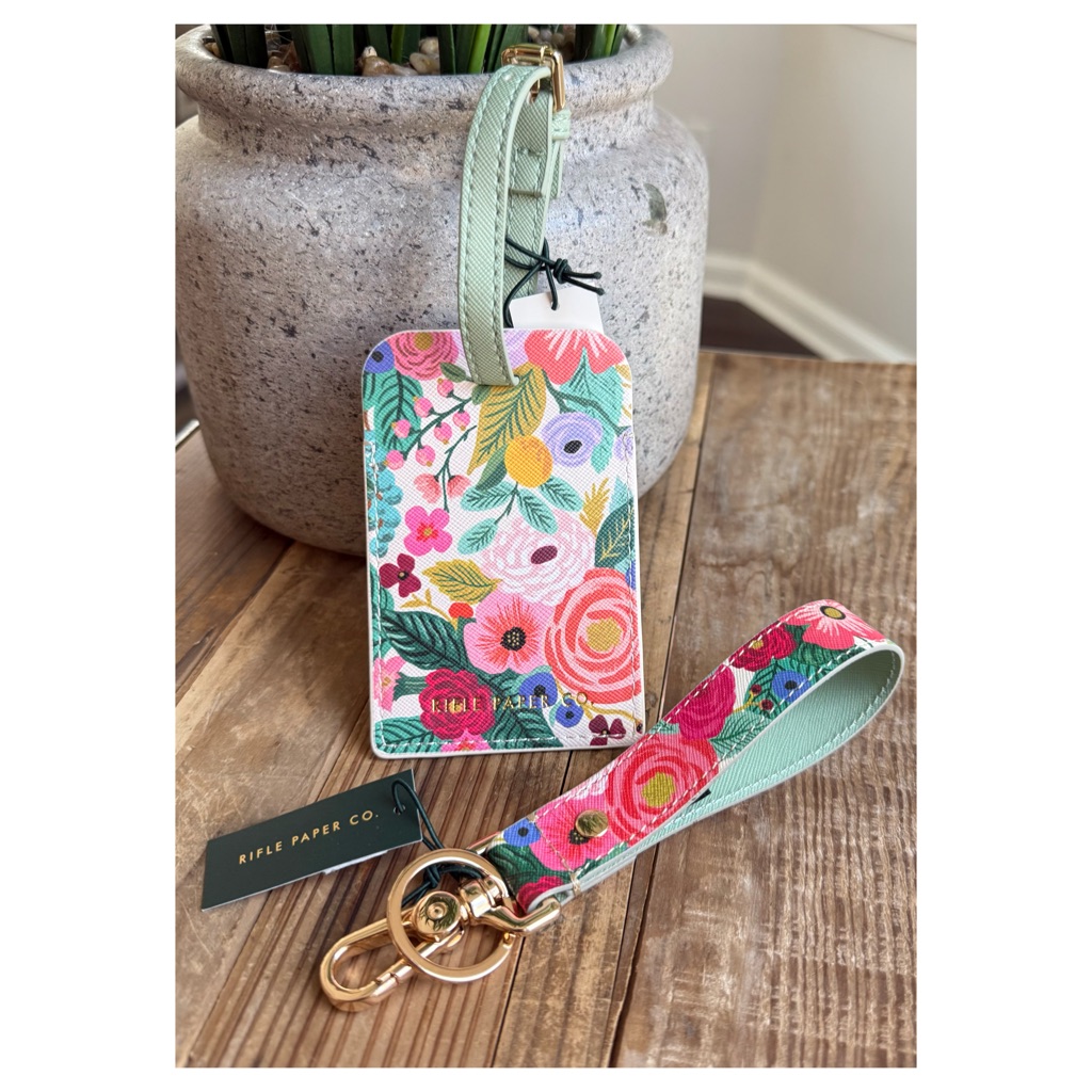 Rifle Paper Co Luggage Tag  Keychain Set